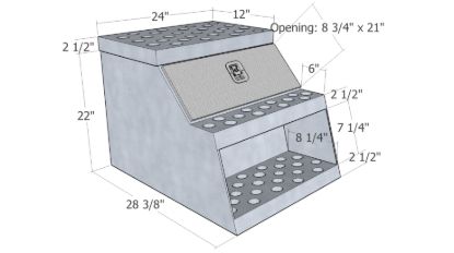 Picture of Unique Truck Accessories Truck Cab Side Step - HSB24