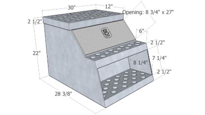 Picture of Unique Truck Accessories Truck Cab Side Step - HSB30