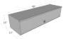 Picture of Unique Truck Accessories Truck Bed Side Rail Tool Box - HTB48