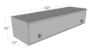 Picture of Unique Truck Accessories Truck Bed Side Rail Tool Box - HTB60-BT