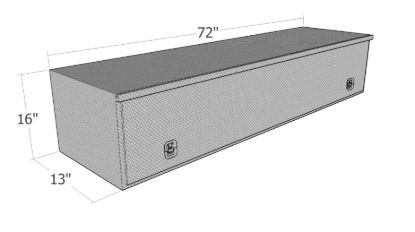 Picture of Unique Truck Accessories Truck Bed Side Rail Tool Box - HTB72