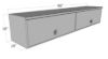 Picture of Unique Truck Accessories Truck Bed Side Rail Tool Box - HTB96C-BT