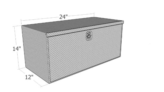 Picture of Unique Truck Accessories Truck Tool Box - HUB141224-BT