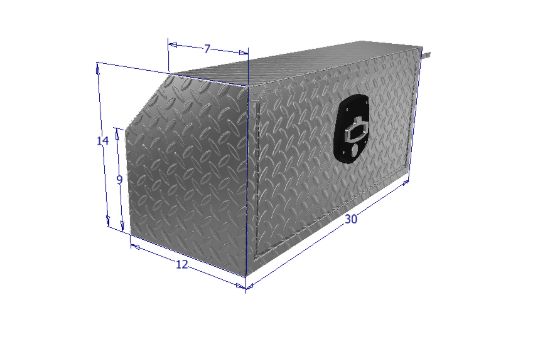 Picture of Unique Truck Accessories Truck Tool Box - HUB141230A