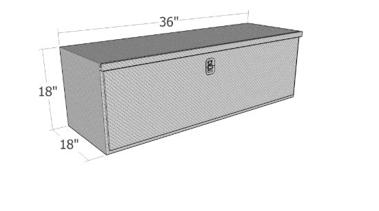 Picture of Unique Truck Accessories Truck Tool Box - HUB1836