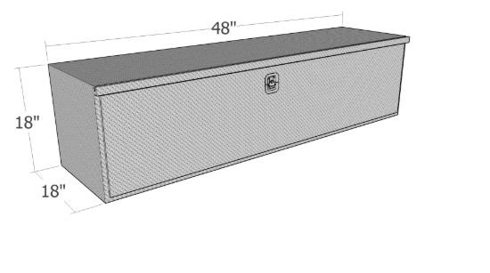 Picture of Unique Truck Accessories Truck Tool Box - HUB1848-BT