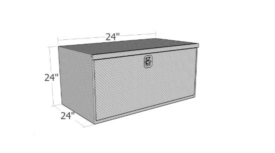 Picture of Unique Truck Accessories Truck Tool Box - HUB2424-BT