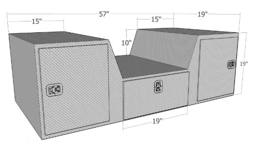 Picture of Unique Truck Accessories Truck Bed Drawer Divider - RB257D
