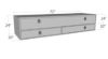 Picture of Unique Truck Accessories Truck Bed Side Rail Tool Box - TB400-72-BD