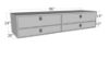 Picture of Unique Truck Accessories Truck Bed Side Rail Tool Box - TB400-96D-BD