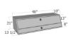 Picture of Unique Truck Accessories Truck Bed Side Rail Tool Box - TBS200-48