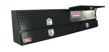 Picture of Unique Truck Accessories Truck Bed Side Rail Tool Box - TBS200-96D-BT