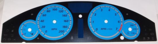 Picture of US Speedo Instrument Cluster Gauge Face Kit - 300074
