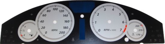 Picture of US Speedo Instrument Cluster Gauge Face Kit - 300072