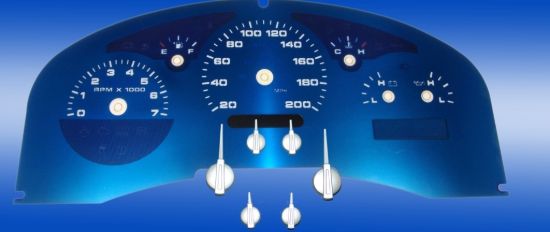 Picture of US Speedo Instrument Cluster Gauge Face Kit - AQF16K