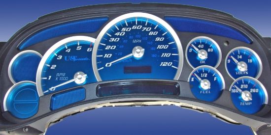 Picture of US Speedo Instrument Cluster Gauge Face Kit - AQGM01