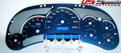 Picture of US Speedo Instrument Cluster Gauge Face Kit - AQGM02K