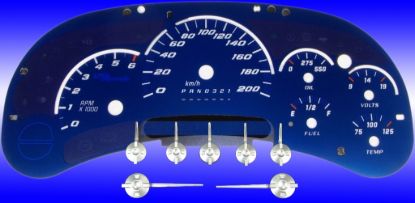 Picture of US Speedo Instrument Cluster Gauge Face Kit - AQGM11K