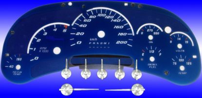 Picture of US Speedo Instrument Cluster Gauge Face Kit - AQGM13K