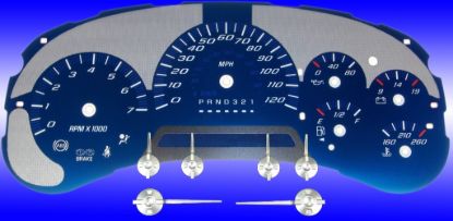 Picture of US Speedo Instrument Cluster Gauge Face Kit - AQGM21