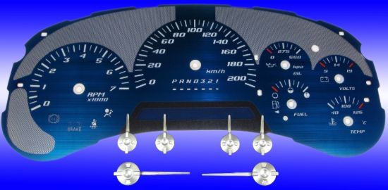 Picture of US Speedo Instrument Cluster Gauge Face Kit - AQGM21K