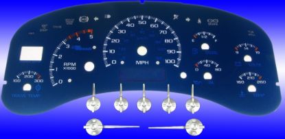Picture of US Speedo Instrument Cluster Gauge Face Kit - AQGM995