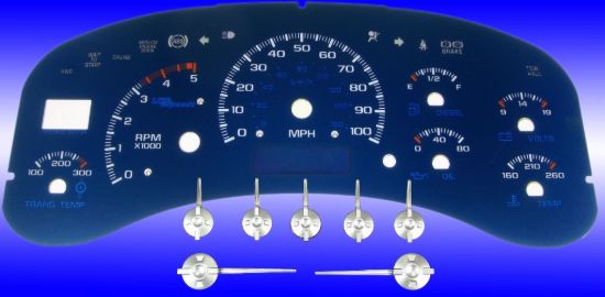 Picture of US Speedo Instrument Cluster Gauge Face Kit - AQGM995