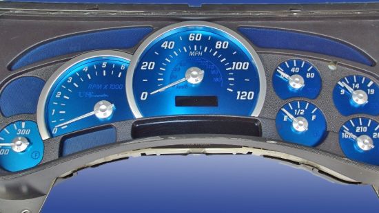 Picture of US Speedo Instrument Cluster Gauge Face Kit - AQH201