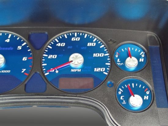 Picture of US Speedo Instrument Cluster Gauge Face Kit - AQRM01