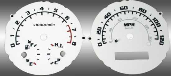 Picture of US Speedo Instrument Cluster Gauge Face Kit - AVE060