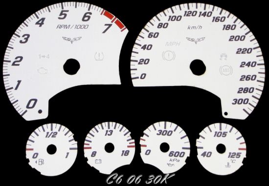 Picture of US Speedo Instrument Cluster Gauge Face Kit - C60630K