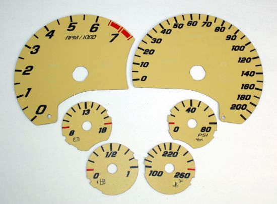 Picture of US Speedo Instrument Cluster Gauge Face Kit - C606312