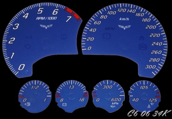 Picture of US Speedo Instrument Cluster Gauge Face Kit - C60634K