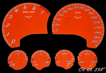 Picture of US Speedo Instrument Cluster Gauge Face Kit - C60639K