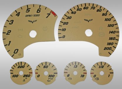 Picture of US Speedo Instrument Cluster Gauge Face Kit - C608312