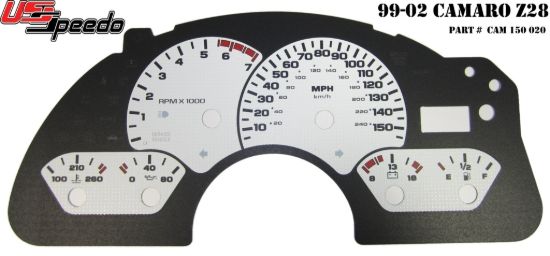Picture of US Speedo Instrument Cluster Gauge Face Kit - CAM150020