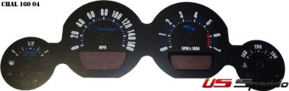 Picture of US Speedo Instrument Cluster Gauge Face Kit - CHAL1604