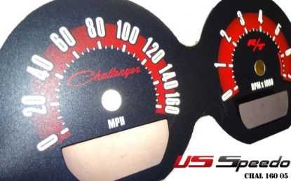 Picture of US Speedo Instrument Cluster Gauge Face Kit - CHAL1605