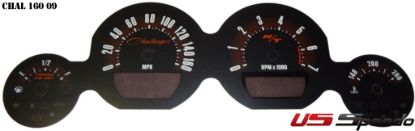 Picture of US Speedo Instrument Cluster Gauge Face Kit - CHAL1609