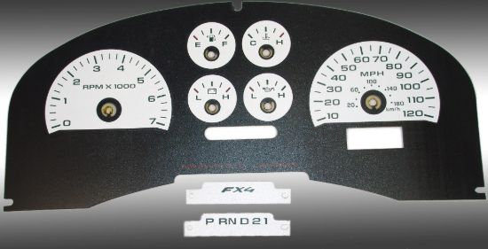 Picture of US Speedo Instrument Cluster Gauge Face Kit - FX4040