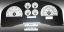 Picture of US Speedo Instrument Cluster Gauge Face Kit - FX4070