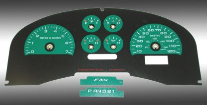 Picture of US Speedo Instrument Cluster Gauge Face Kit - FX40711