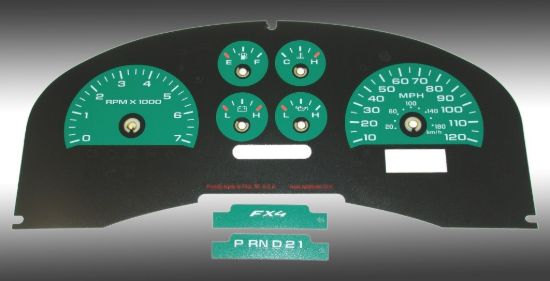 Picture of US Speedo Instrument Cluster Gauge Face Kit - FX40711