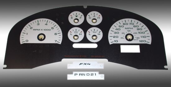 Picture of US Speedo Instrument Cluster Gauge Face Kit - FX4072