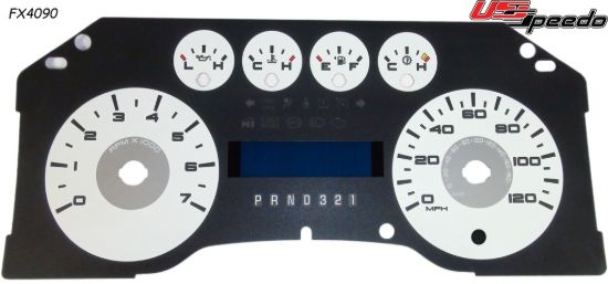 Picture of US Speedo Instrument Cluster Gauge Face Kit - FX4090K