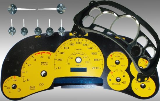 Picture of US Speedo Instrument Cluster Gauge Face Kit - PLK054D3