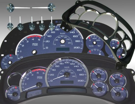Picture of US Speedo Instrument Cluster Gauge Face Kit - PLK054DK4