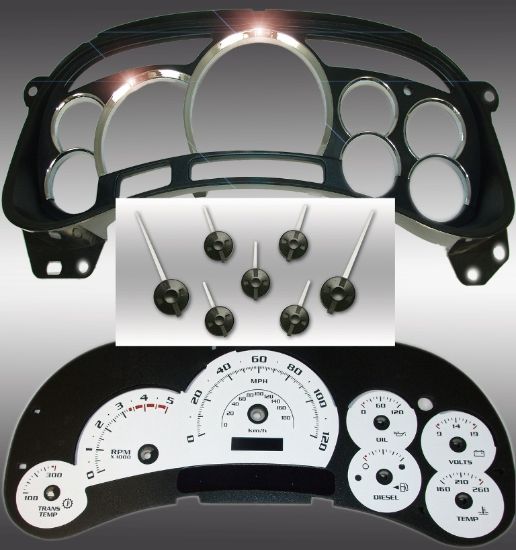 Picture of US Speedo Instrument Cluster Gauge Face Kit - PLK054DLED0