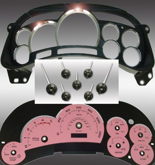 Picture of US Speedo Instrument Cluster Gauge Face Kit - PLK054DLED9