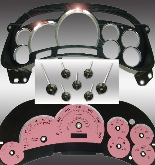 Picture of US Speedo Instrument Cluster Gauge Face Kit - PLK054LED8